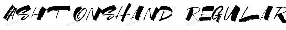 AshtonsHand Regular字体转换